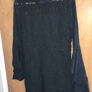 Black lace dress